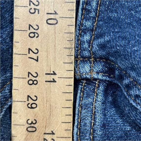 Agolde Nico Button Fly Jeans Women’s 26 Blue Denim Stretch Medium Wash A093-1370 - Picture 4 of 11